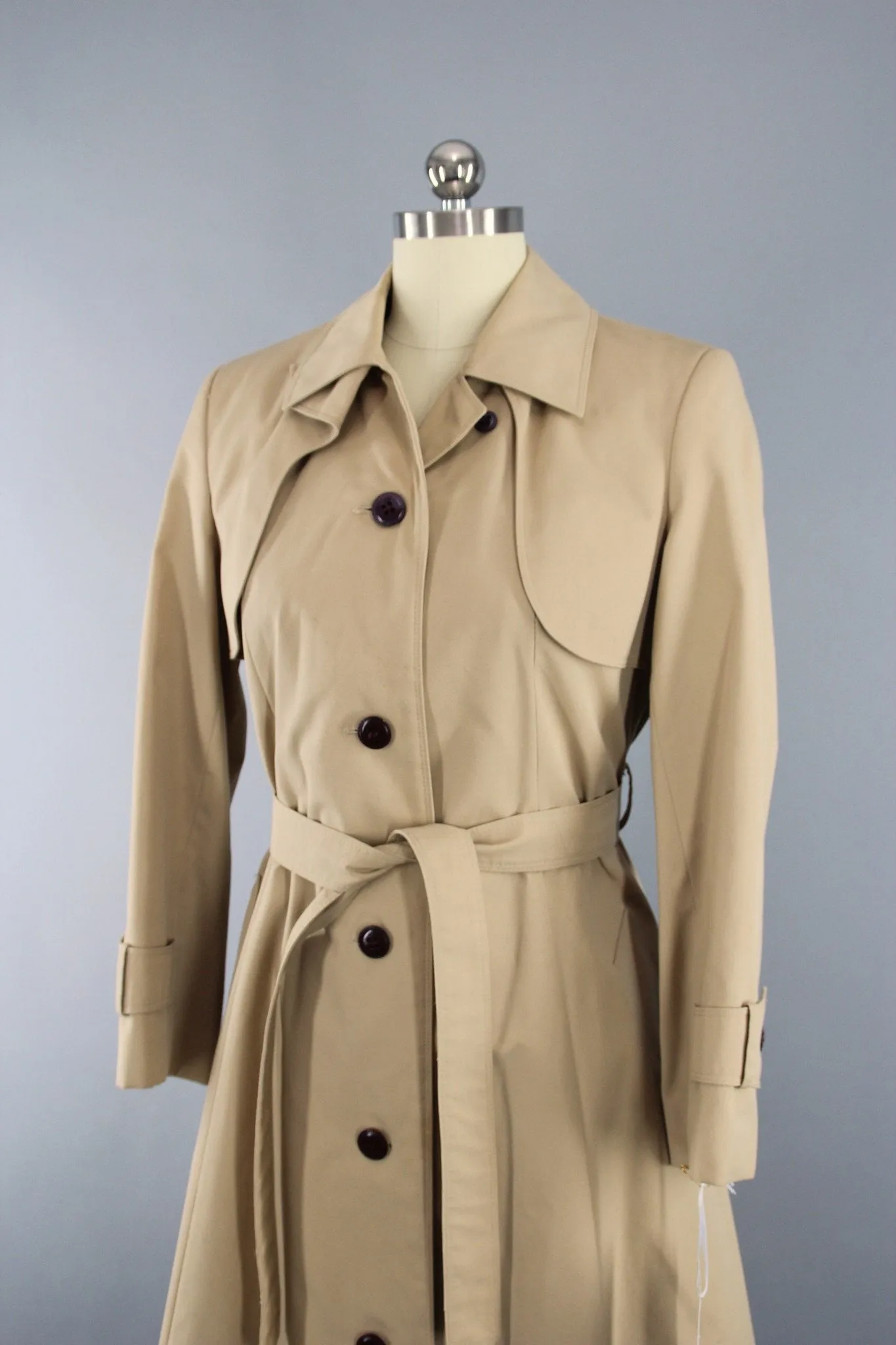 1980s Vintage Etienne Aigner Trench Coat