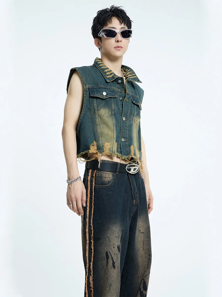 【23s September.】Mud Denim Vest -M