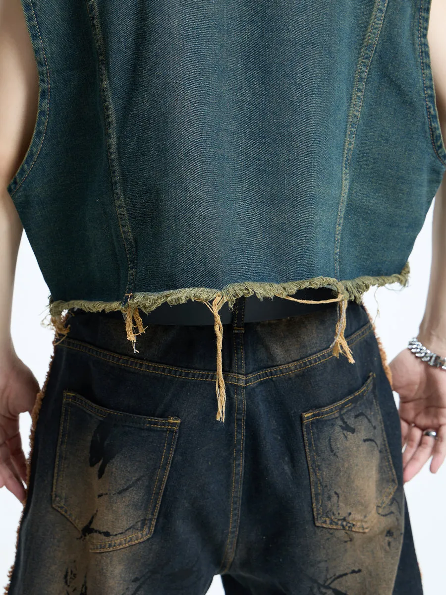 【23s September.】Mud Denim Vest -M