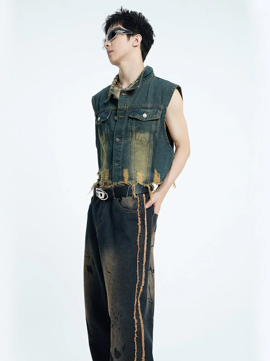 【23s September.】Mud Denim Vest -M