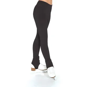 365 Figure Skating Black Fleece Stirrup Leggings