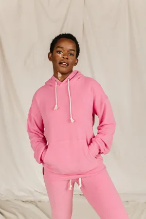 Ampersand Performance Fleece University Hoodie - Pink Tulip