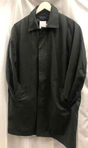 Austin Reed Medium Long Black Trench Style Coat