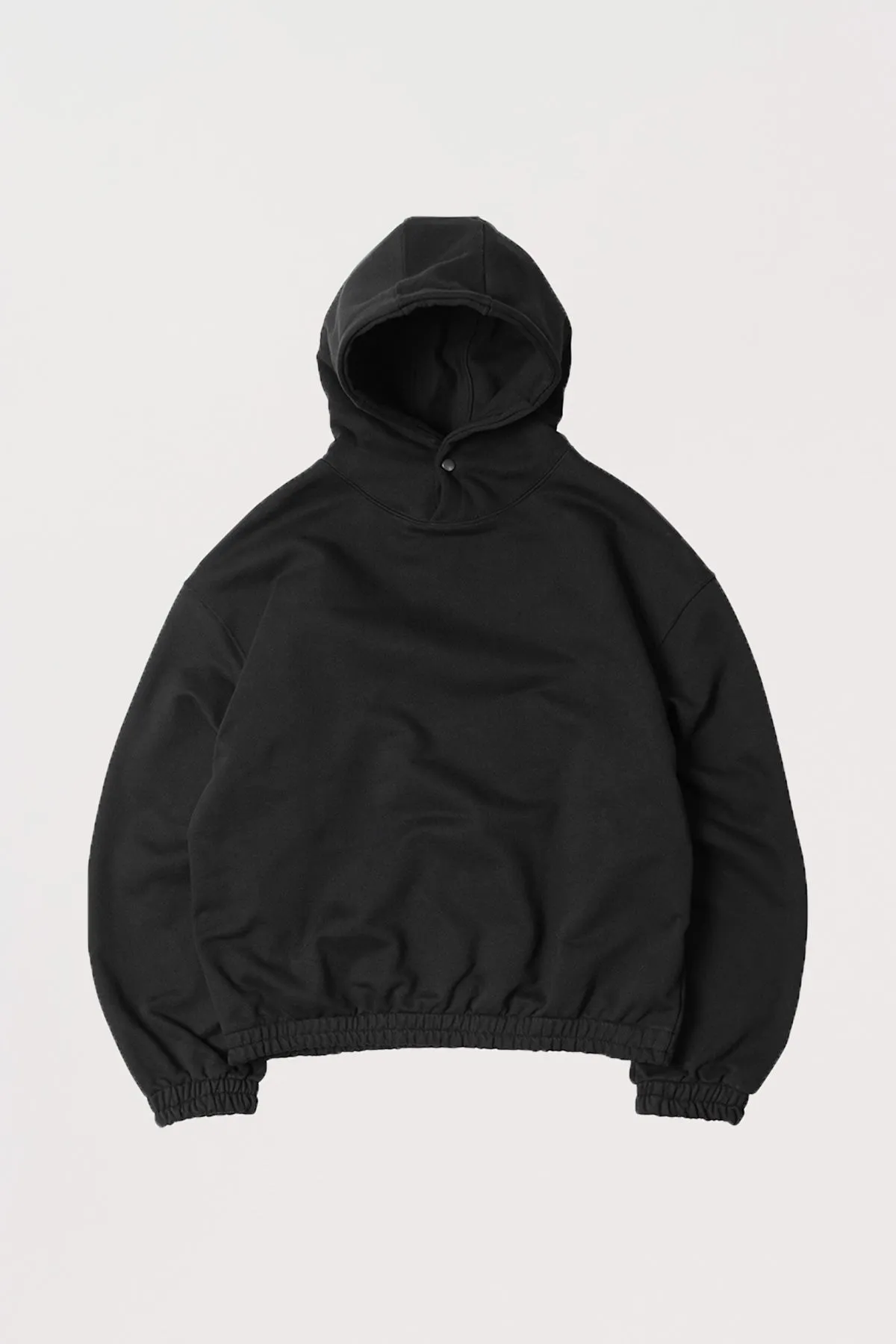 Banding Snap Hoody - Black