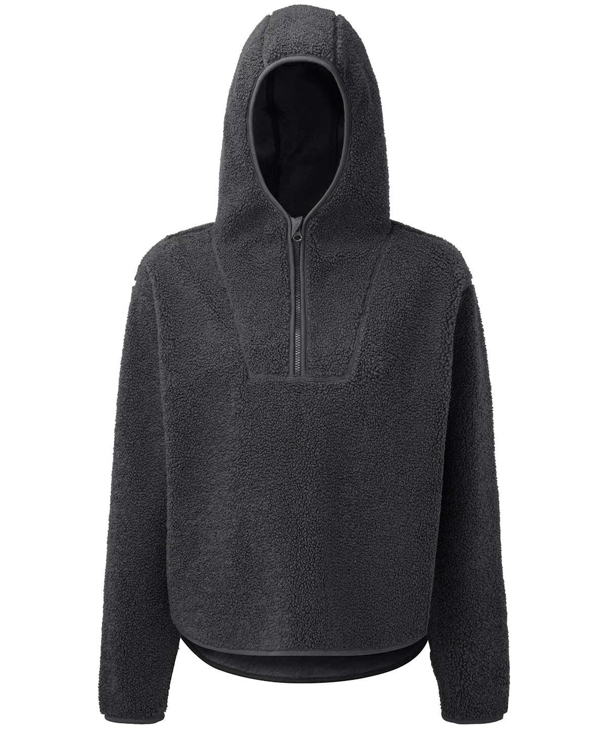 Charcoal - Women's TriDri® sherpa ¼-zip hoodie