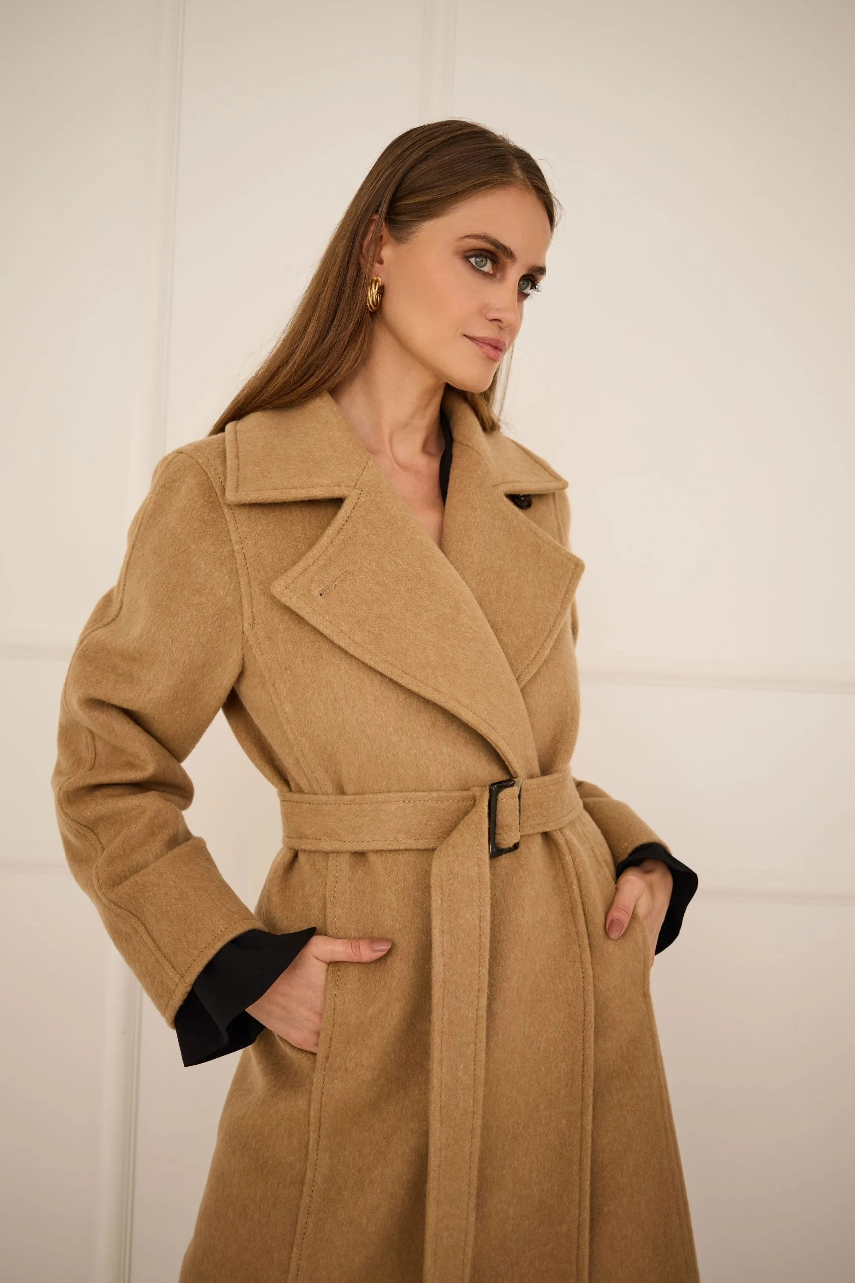 Classic Cashmere Coat Camel