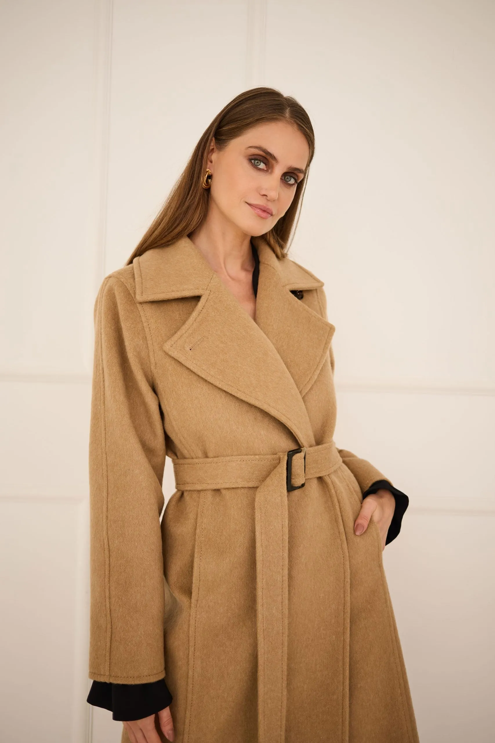 Classic Cashmere Coat Camel