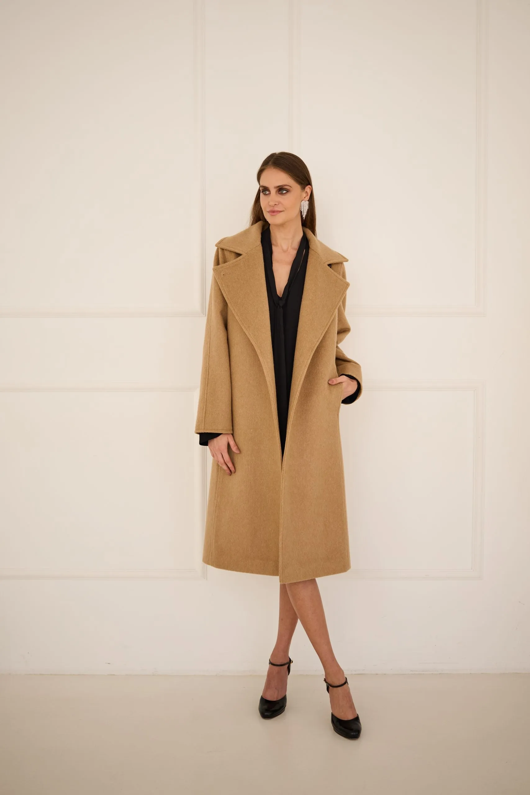 Classic Cashmere Coat Camel