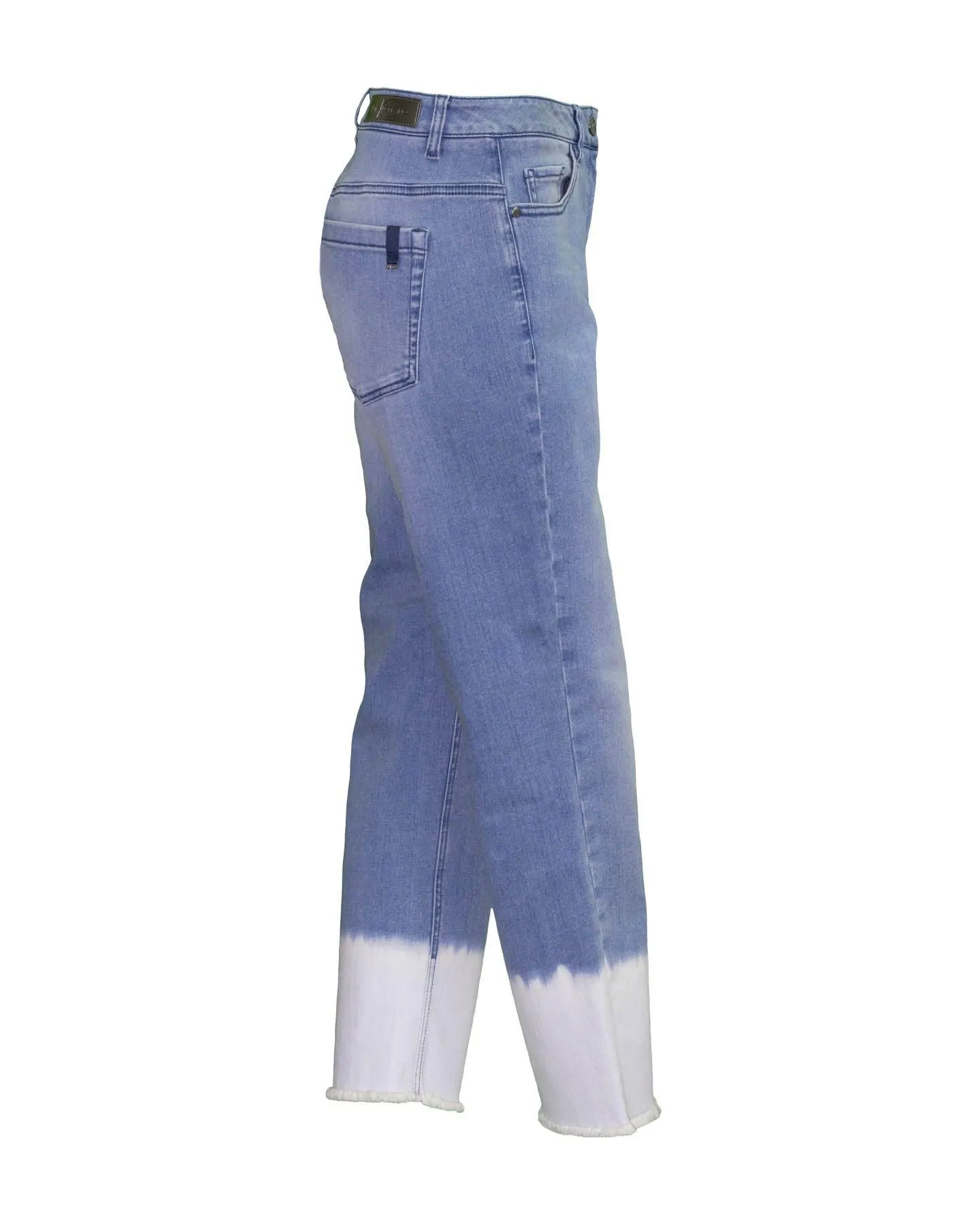 Denim Bleach Hem Jeans