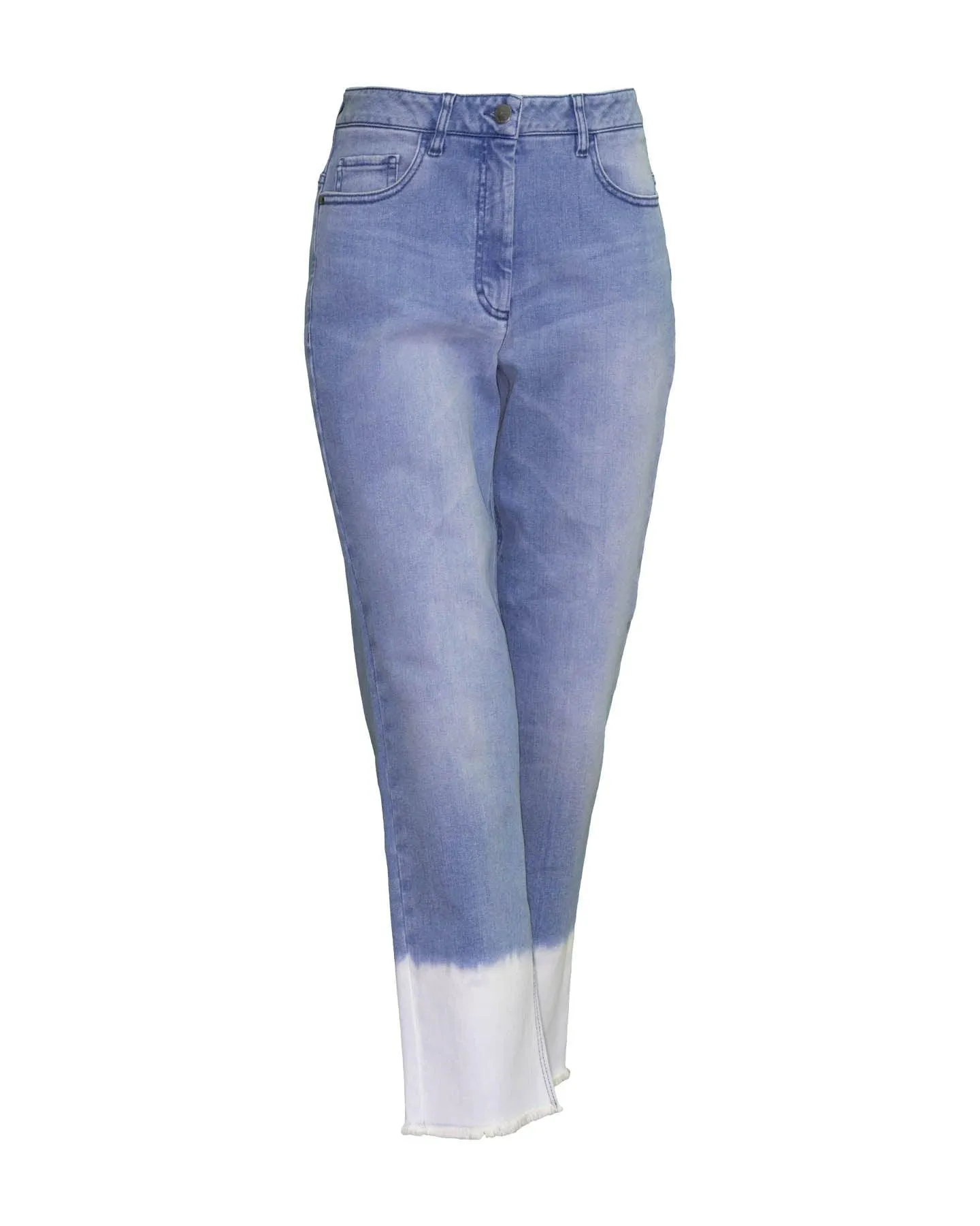 Denim Bleach Hem Jeans