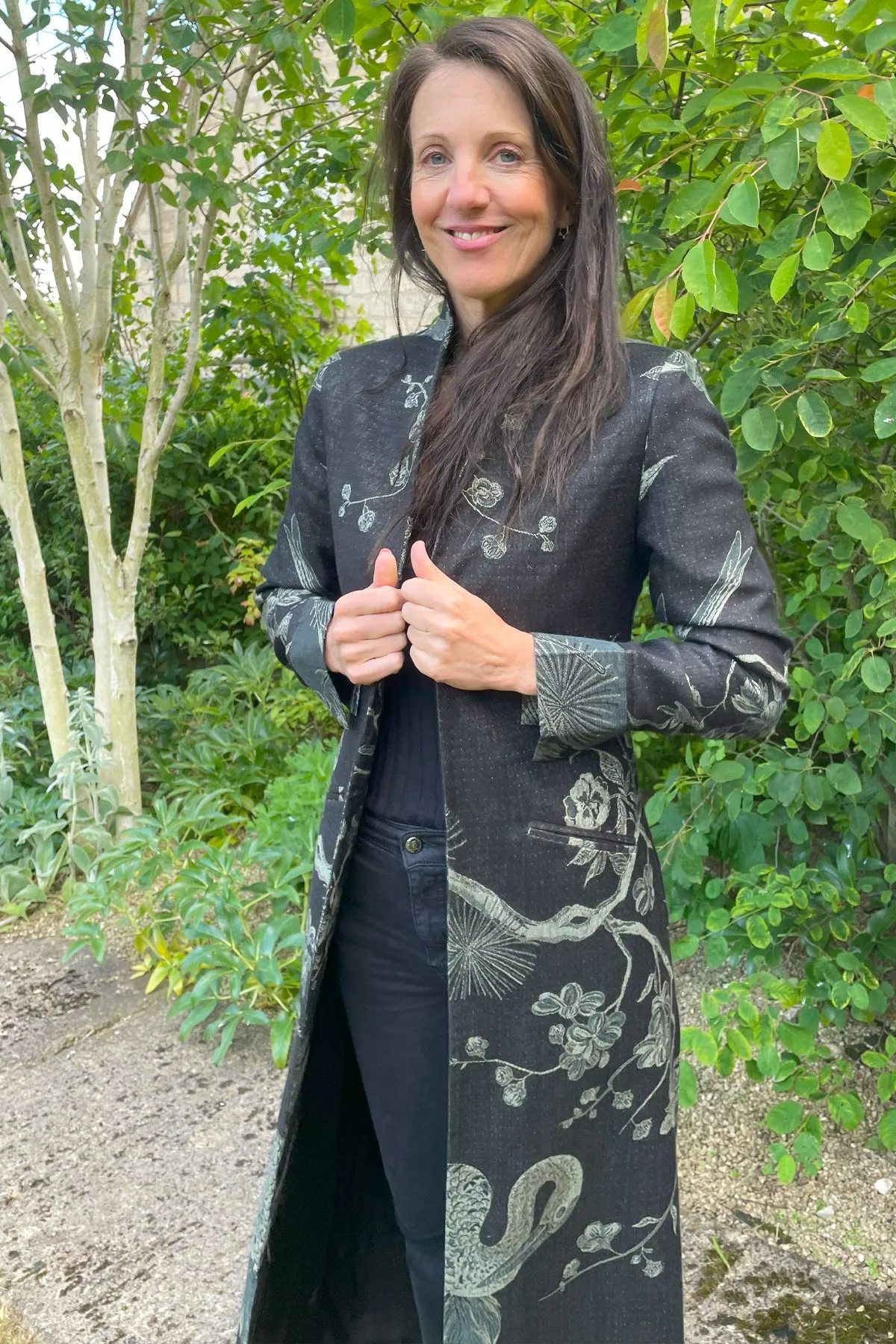 Devi Coat in Ebony