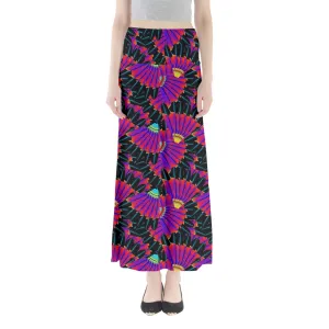 Eagle Feather Remix Full Length Maxi Skirt