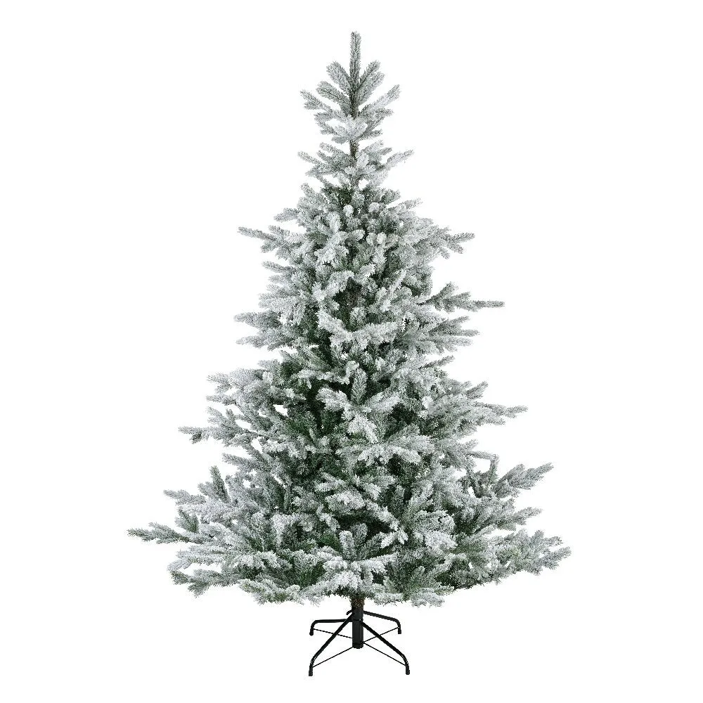 Everlands 2.1m (7ft) Snowy Grandis Fir Artificial Christmas Tree