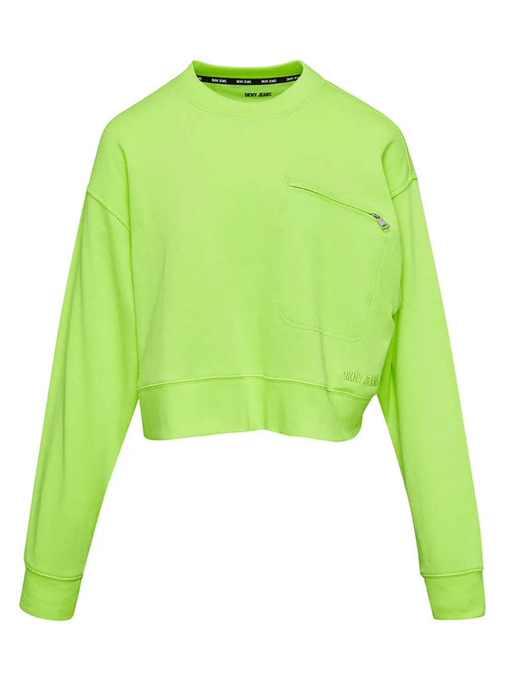 French Terry Long Sleeve Cropped Sweatshirt