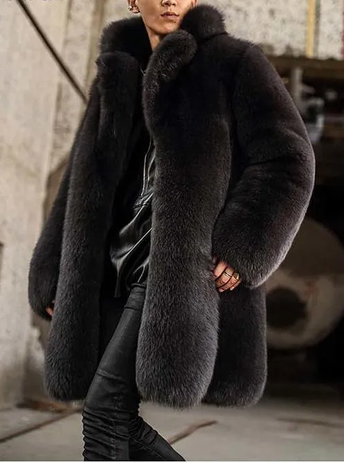 Full Thick Real Fox Fur Coat