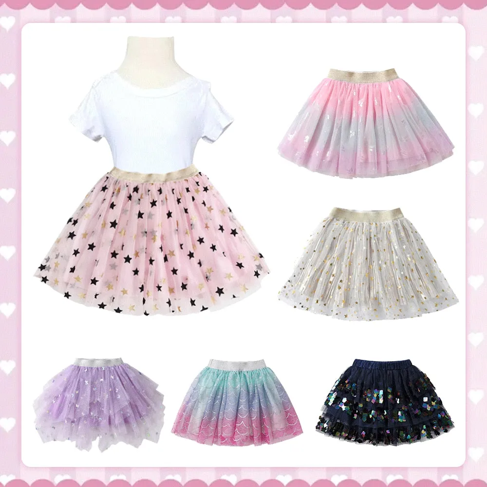 Girls Pink Tutu Layer Skirt 3T- 8T