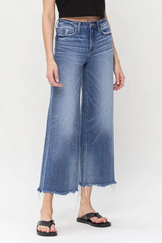 High Rise Cropped Leg Jeans