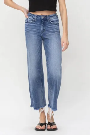 High Rise Cropped Leg Jeans