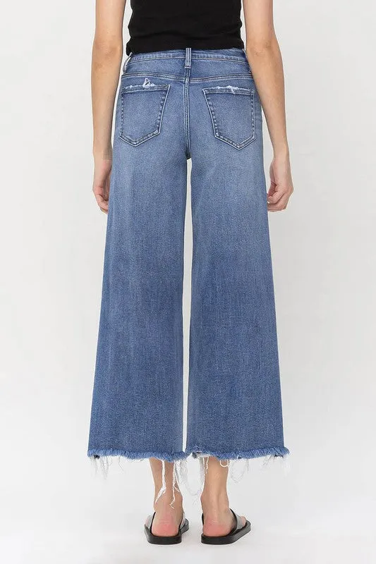 High Rise Cropped Leg Jeans