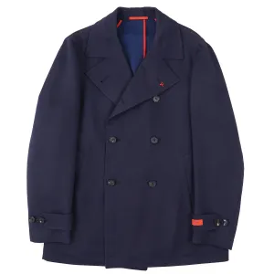 Isaia 'Iconico' Wool-Cashmere Pea Coat