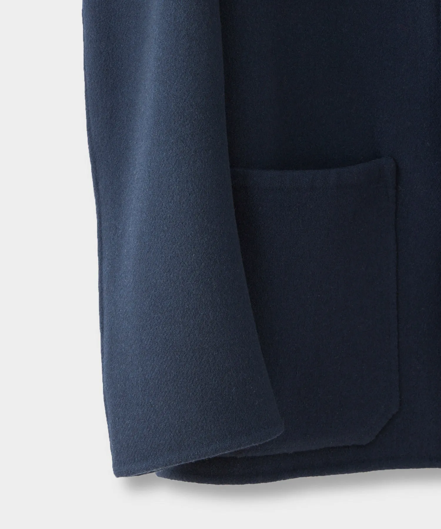 Italian Cashmere Chore Coat in Navy