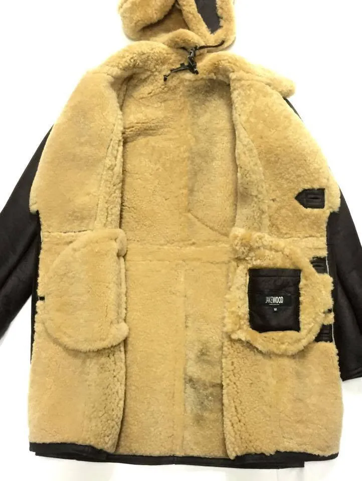 Jakewood - 4400 Sheepskin 3 Button Shearling Trench Coat