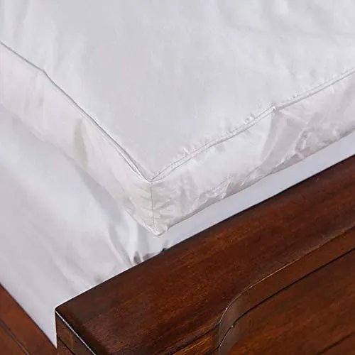 JVIN FAB Double Layer Down and Feather King Size Mattress Topper (White, 72 x 78 Inches)