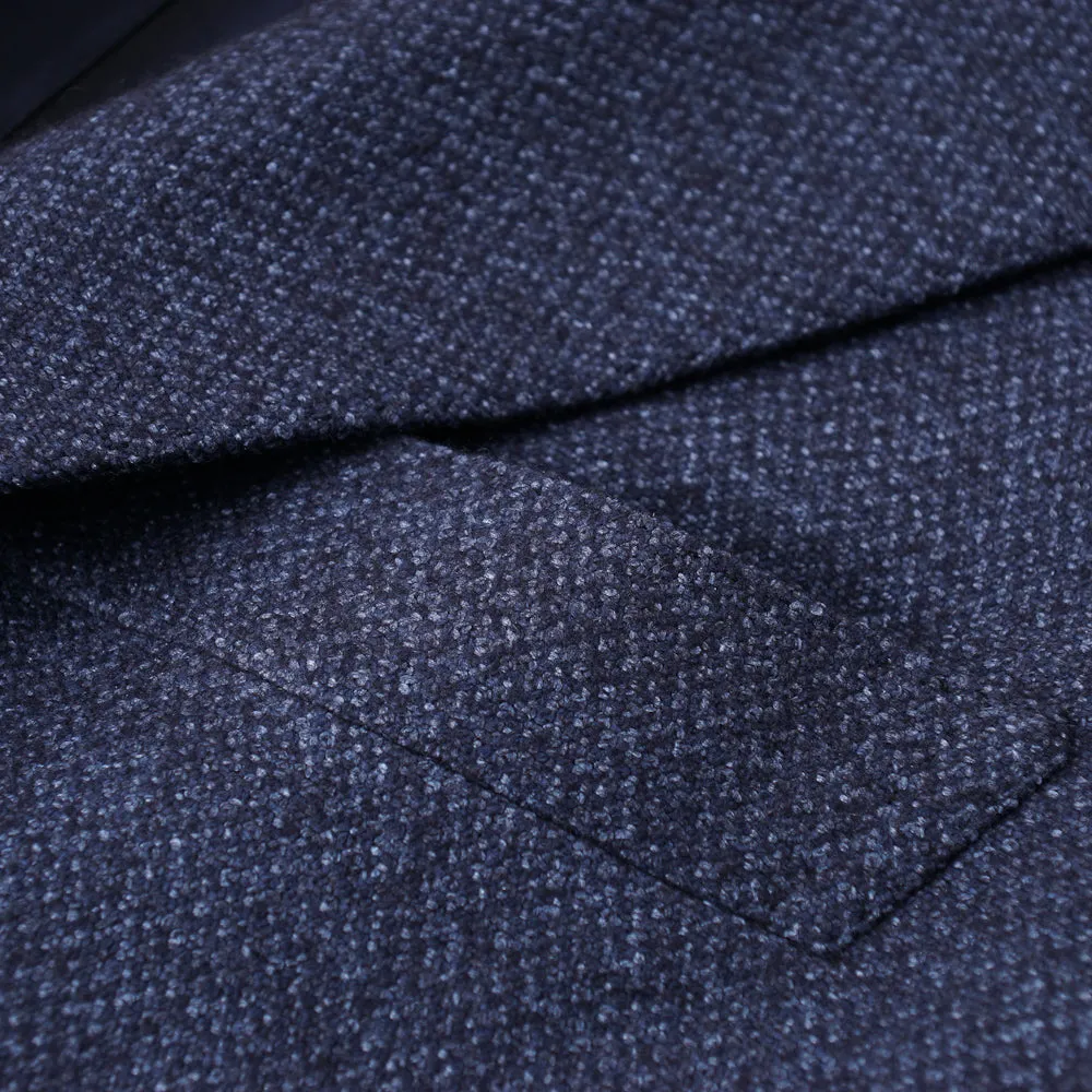 Kiton Dark Blue Cashmere-Silk Sport Coat