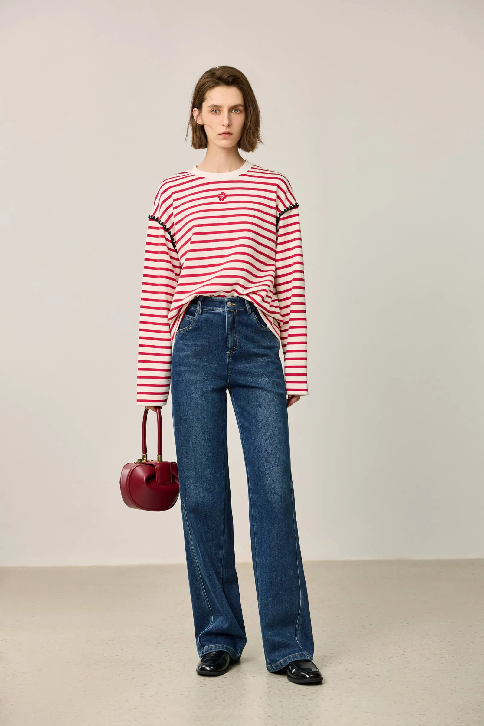 LILY Classic Denim Straight-Leg Jeans