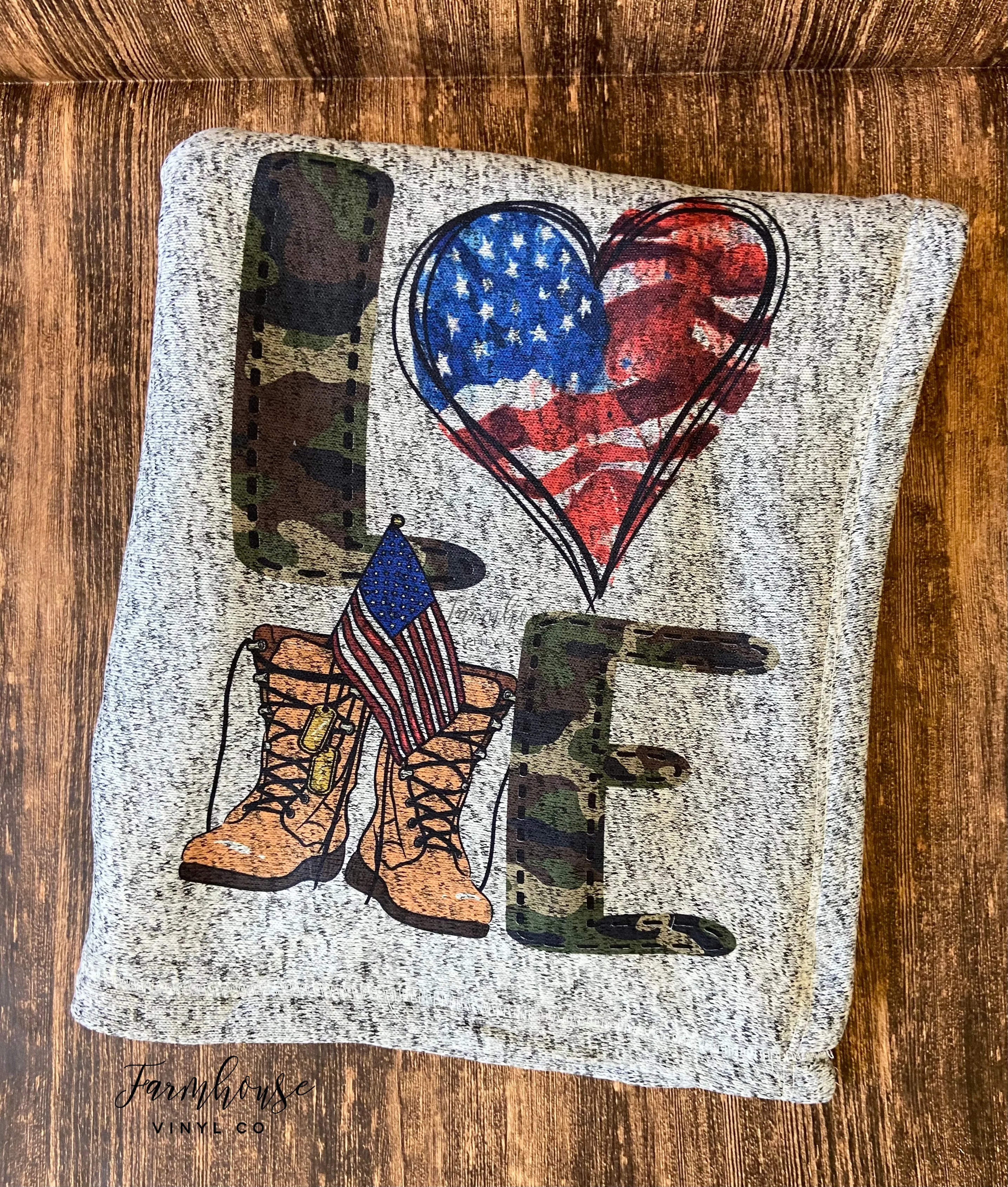 Military Love Deployment Blanket