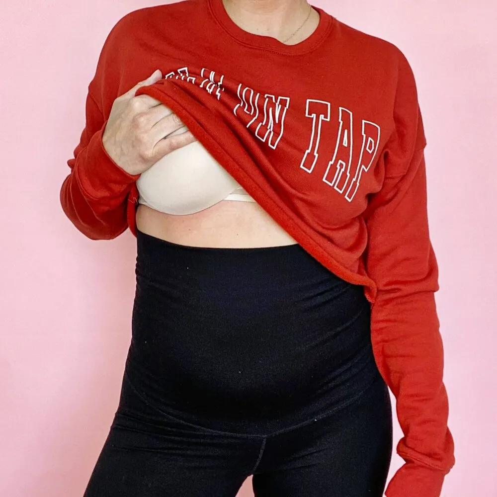 Milk On Tap™ Cropped Crew Fleece