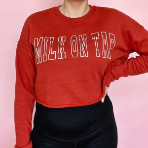 Milk On Tap™ Cropped Crew Fleece