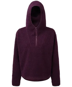 Mulberry - Women's TriDri® sherpa ¼-zip hoodie