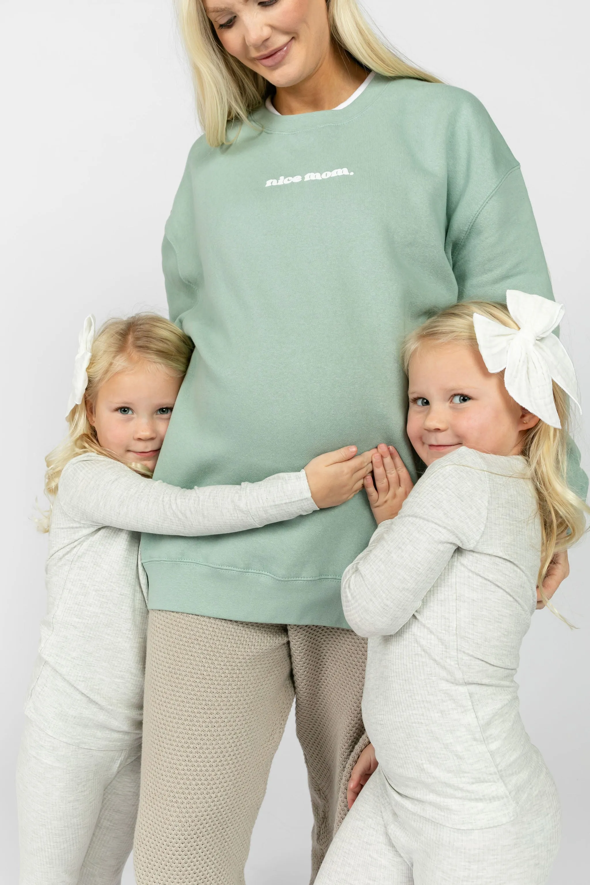 Nice Mom Crew | Seafoam