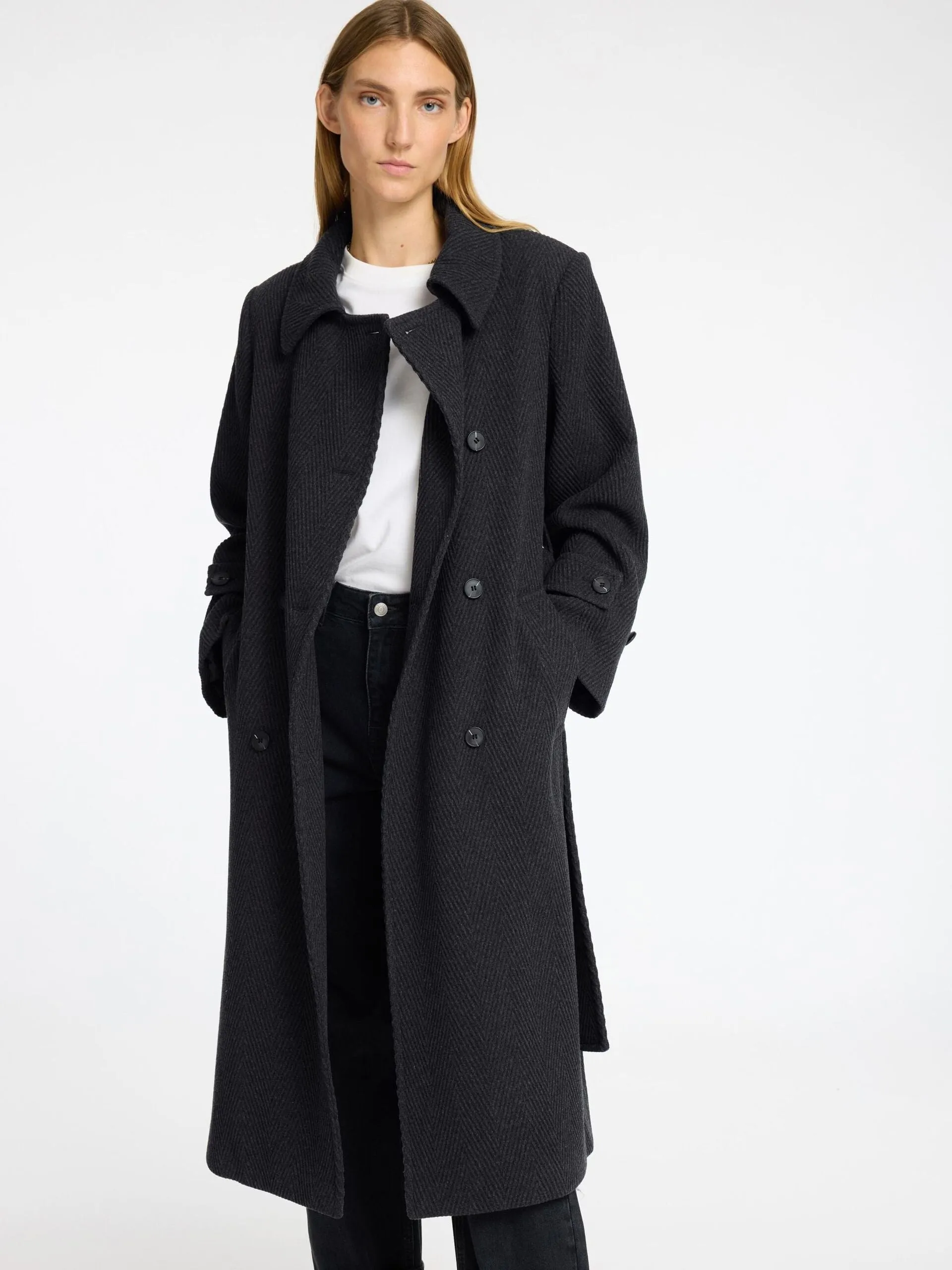 Selected Femme Una Wool Trench Coat