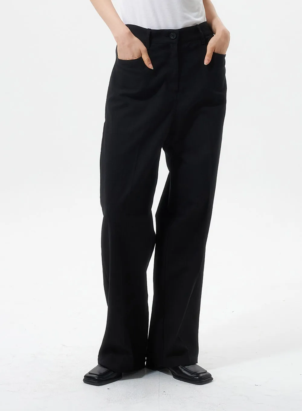 Straight Leg Tailored Pants IU326