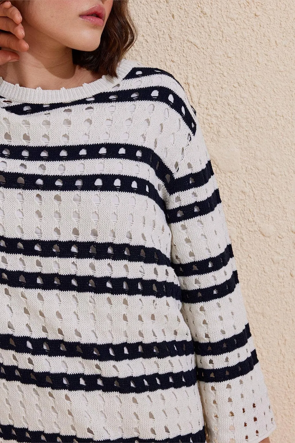 Summer Knit Dress - Navy