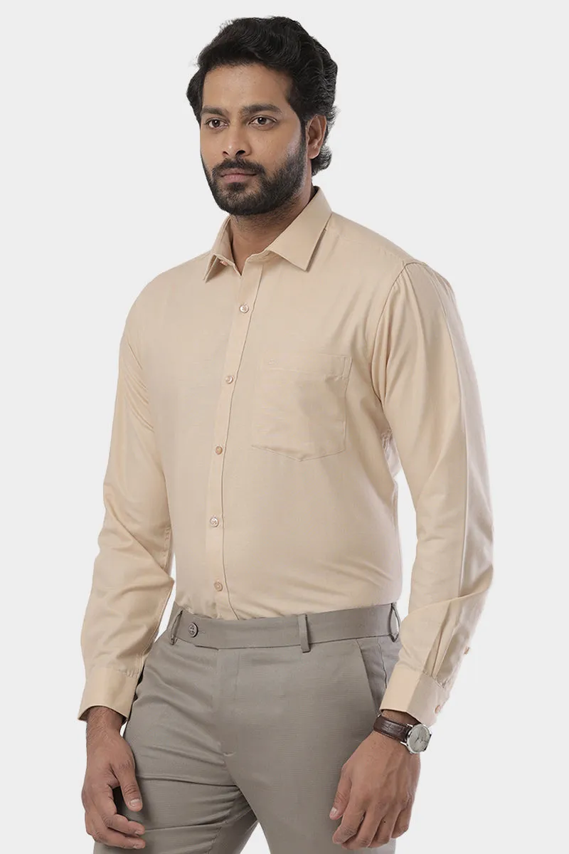 Super Soft -Tan Formal Shirts for Men | Ariser