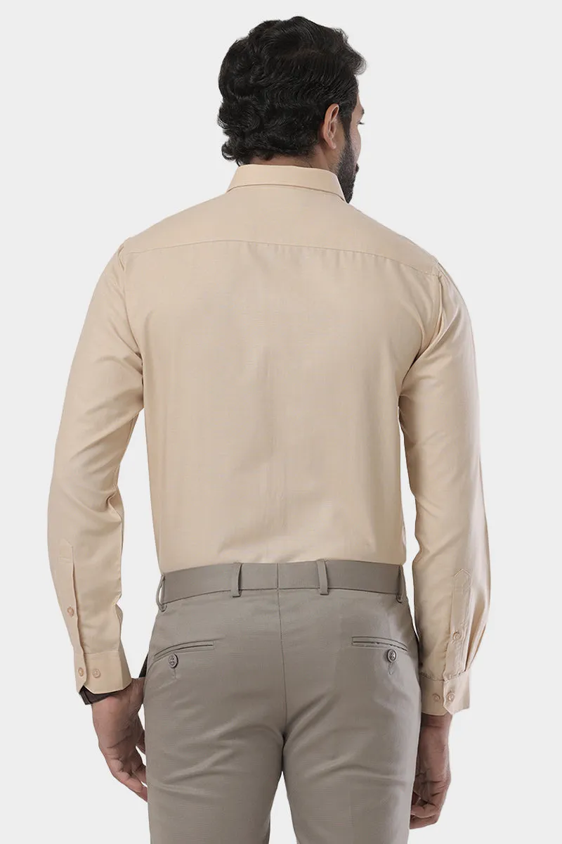 Super Soft -Tan Formal Shirts for Men | Ariser