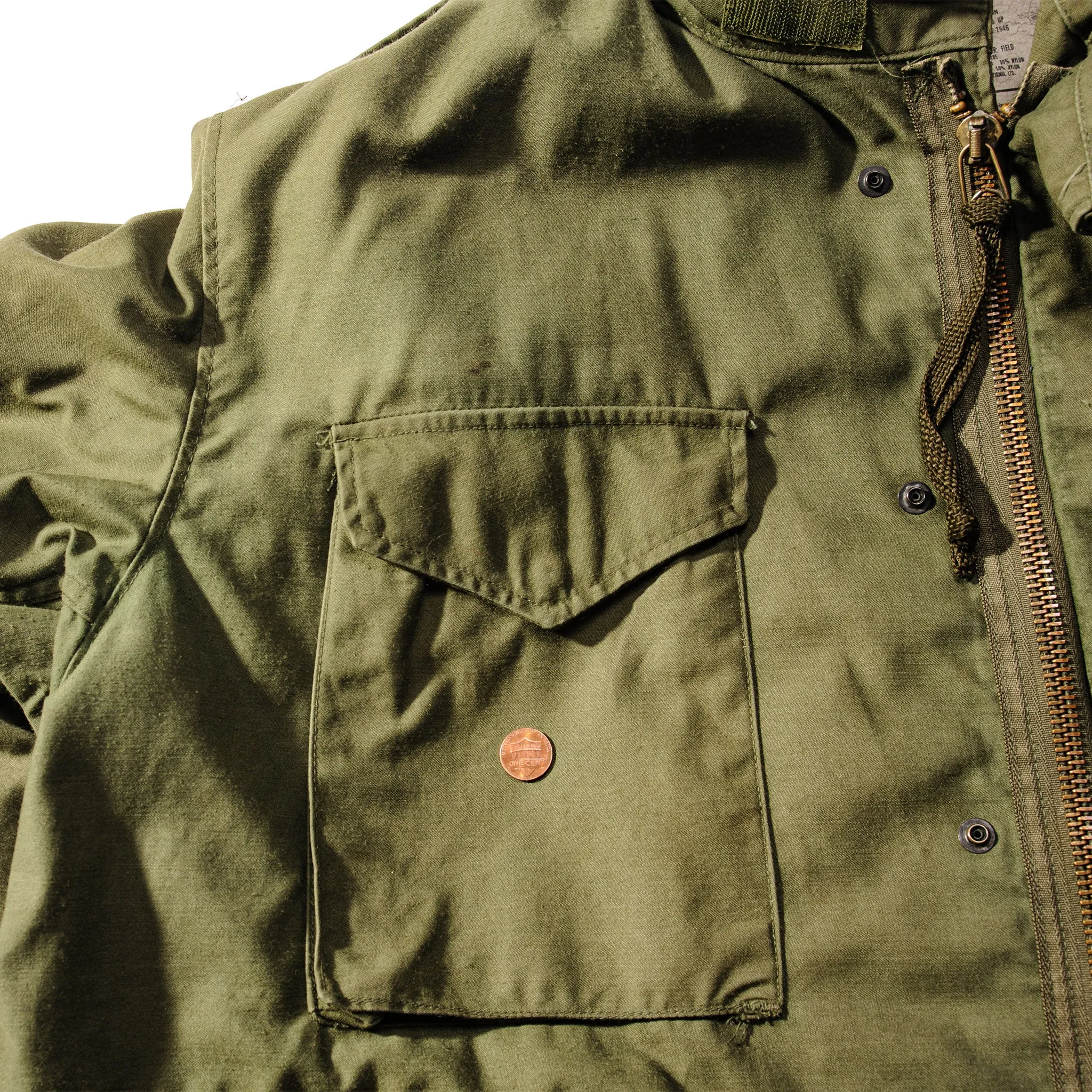 US ARMY M-1965 M65 FIELD JACKET 1986 SIZE XL REGULAR