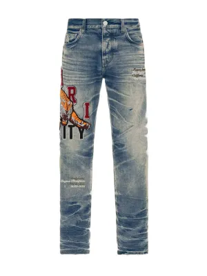 Varsity Tiger Straight Jeans