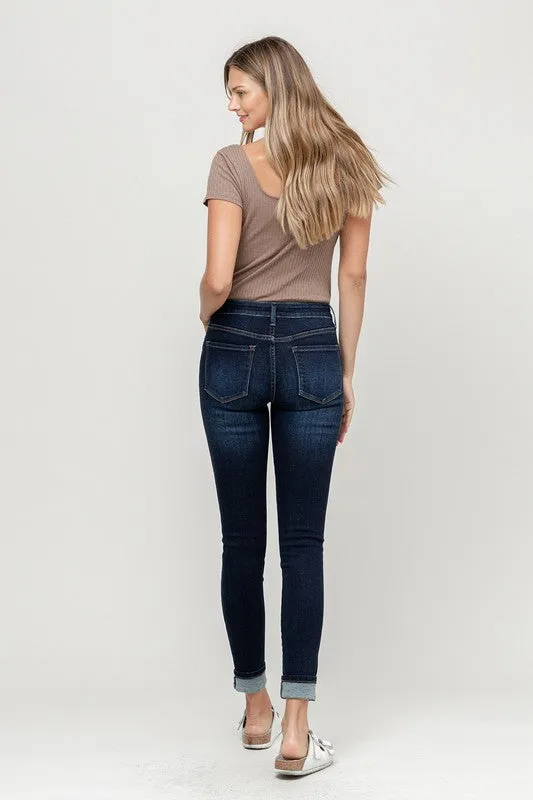 Vervet MidRise Cuffed Skinny Jeans