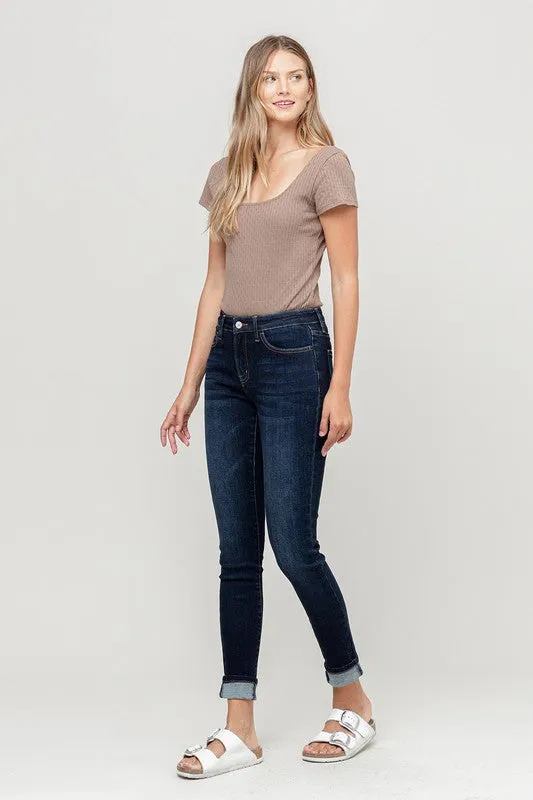 Vervet MidRise Cuffed Skinny Jeans