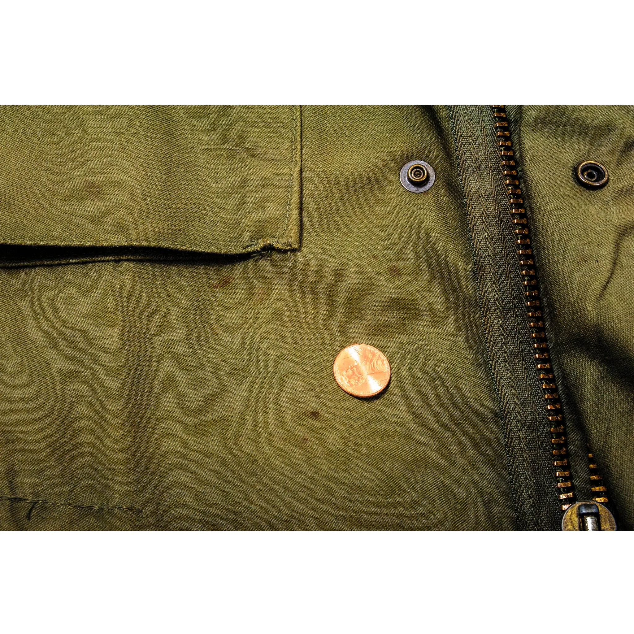 VINTAGE US ARMY M-1965 M65 FIELD JACKET 1980 SIZE SMALL LONG