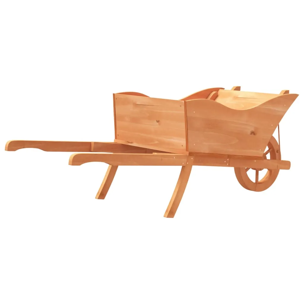 Wheelbarrow Planter 128x45.5x43 cm Solid Wood Fir