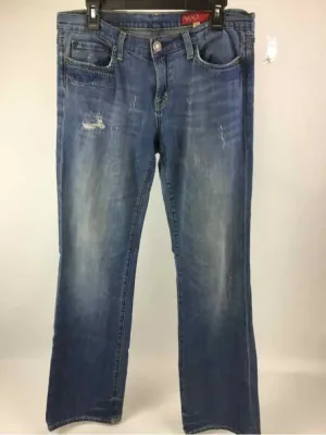 Yaso Women Size 11/12 Blue Distressed straight leg Jeans