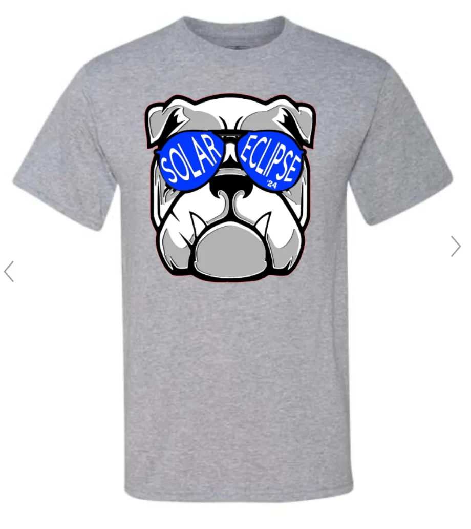 YOUTH  BULLDOGS SOLAR ECLIPSE 2024 SHIRTS