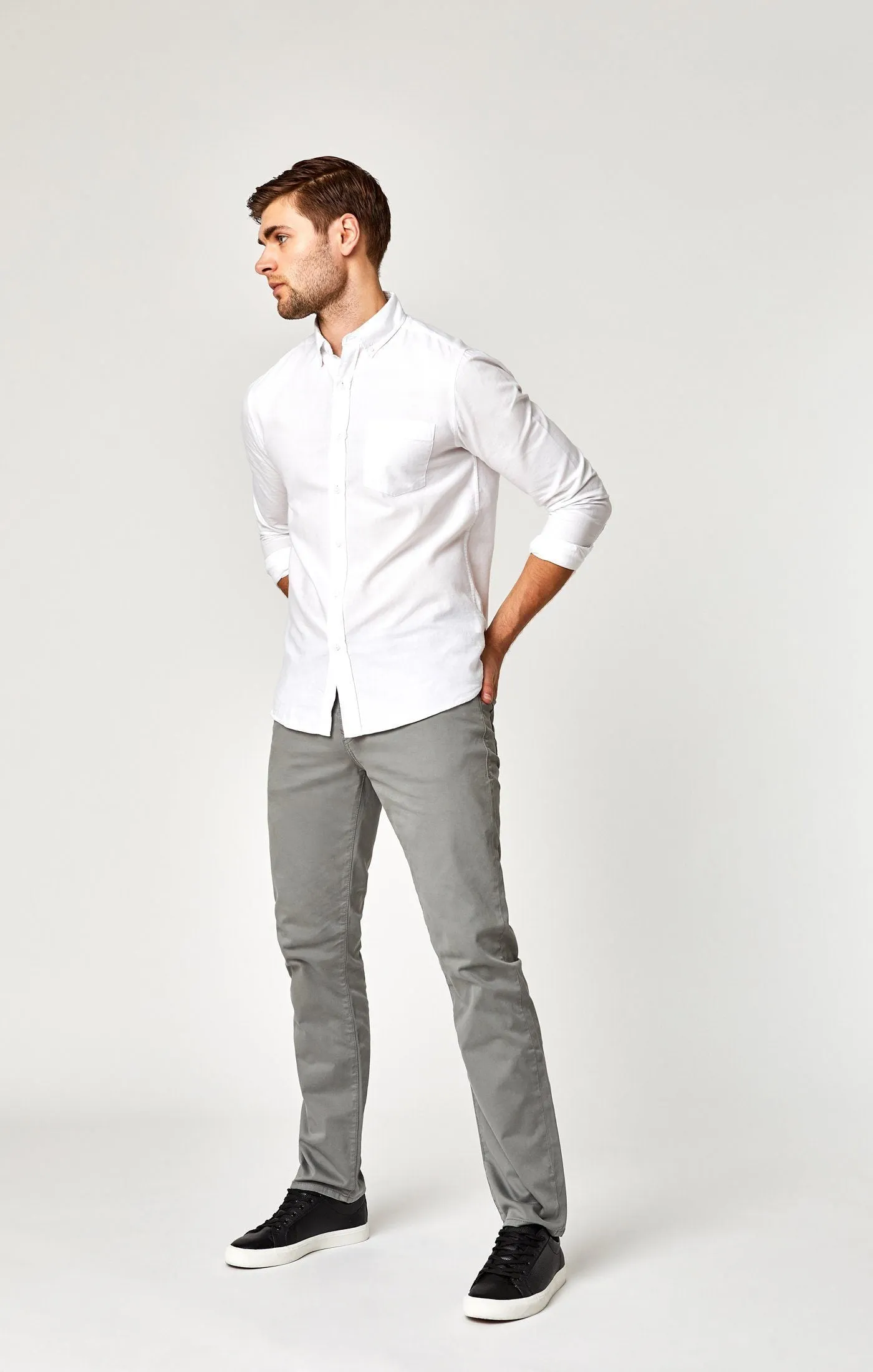 ZACH STRAIGHT LEG IN GREY TWILL